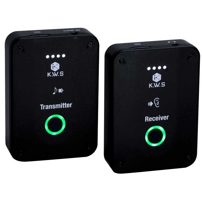 K.W.S KWS-EM1(イヤモニ)(初モニ)(2.4GHzワイヤレス・イヤーモニター