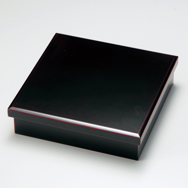 松花堂弁当箱 溜 木製 漆塗り【製造中止】 漆器の井助