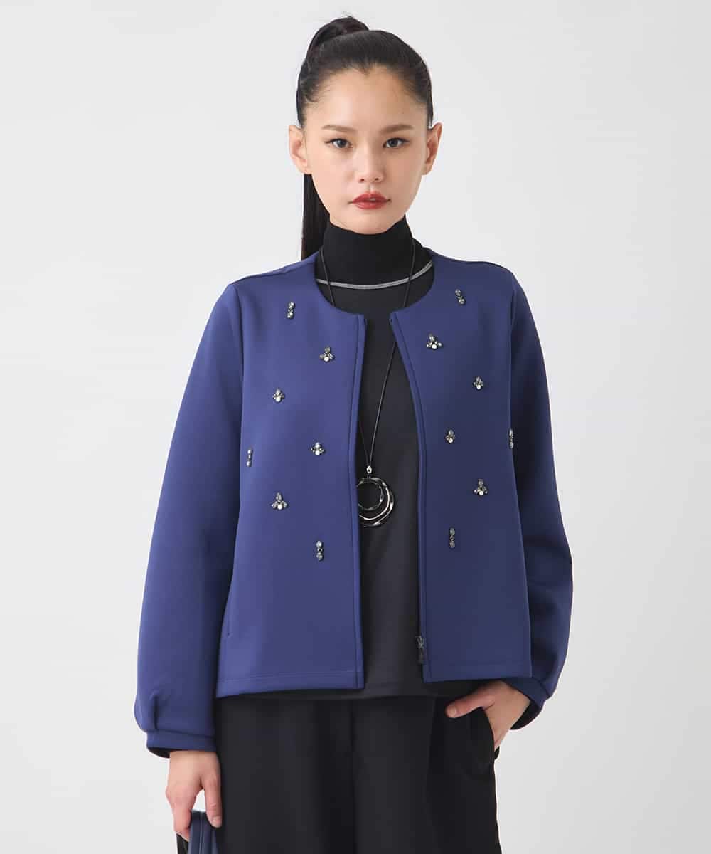 ビジューエンブロイダリーカーディガン /洗える(カーディガン