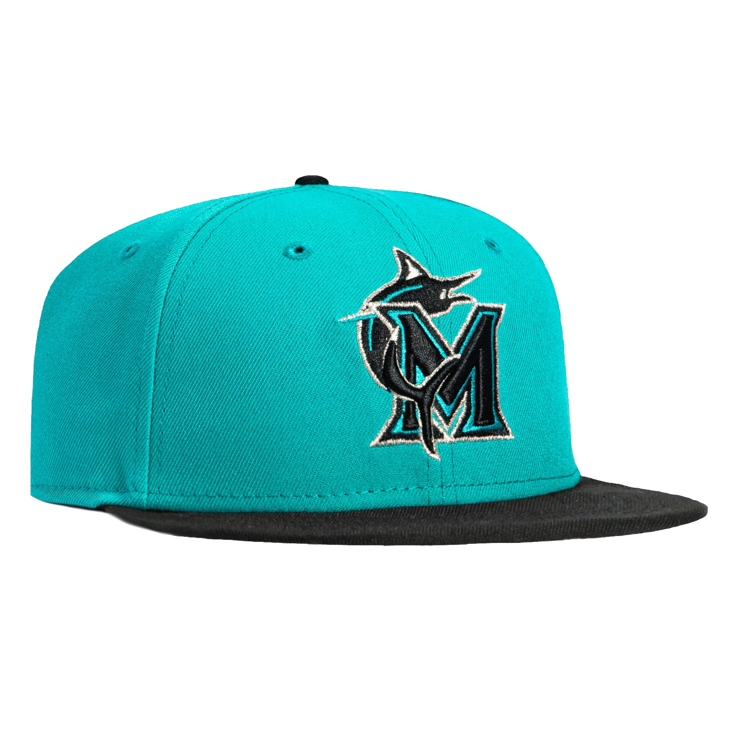 New Era 59Fifty Miami Marlins 2025 City Connect Hat - Teal, Black