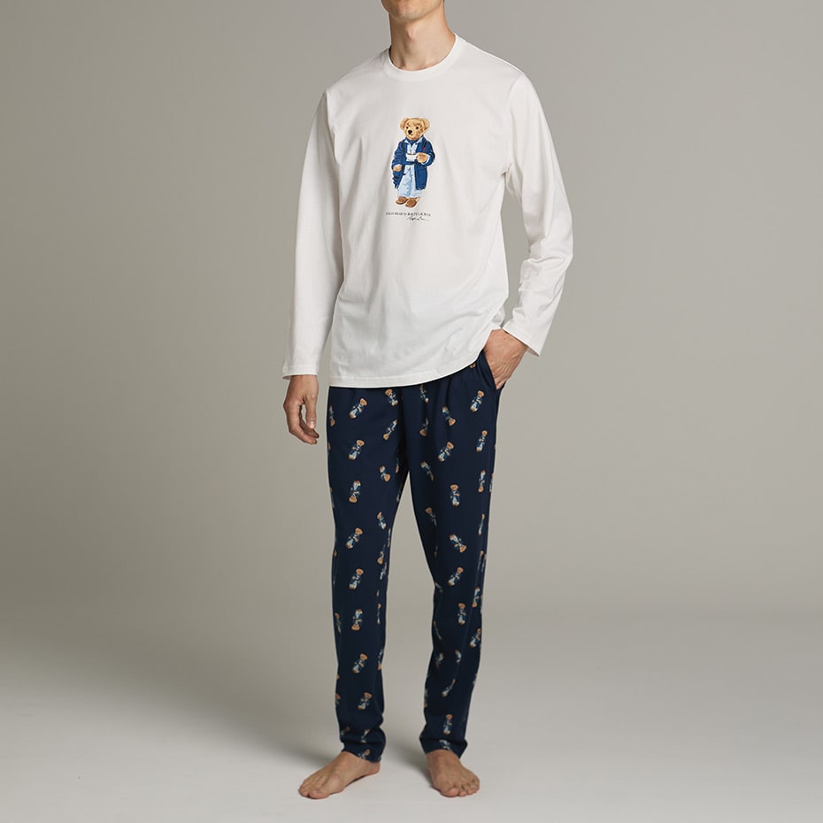 スリープウェアセット モーニングローブベア (RM8-C50）ホワイト