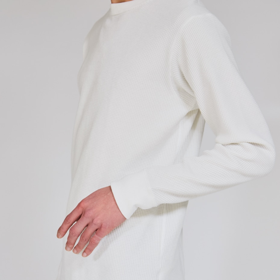 サーマルトップ クルーネックロングスリーブ ホワイト | ヘインズの