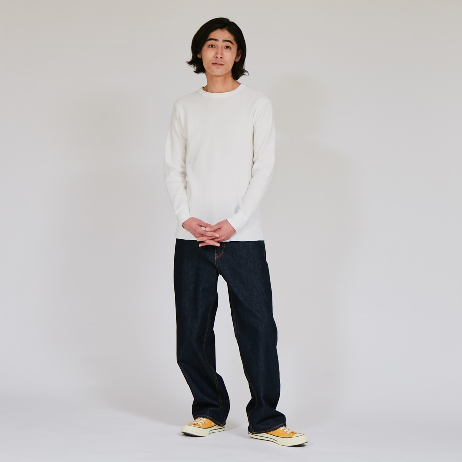 サーマルトップ クルーネックロングスリーブ ホワイト | ヘインズの