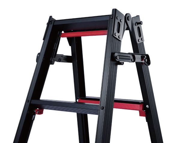 はしご兼用伸縮脚立 上部操作タイプ「シャガマン」| 長谷川工業株式会社