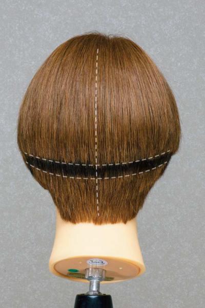 DuoColor 100%人毛 練習用 2色 カットウィッグ 12体セット｜美容ハサミ