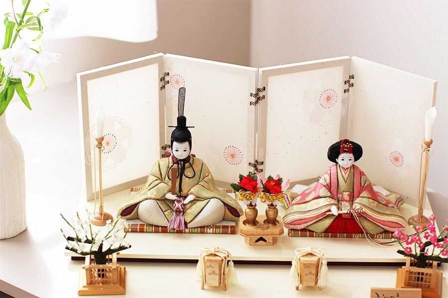 木目込み雛人形 親王飾り｜伝統の木目込み技法で作るコンパクトな親王