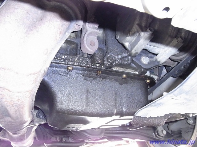 バッフルプレート付オイルパンへ交換する