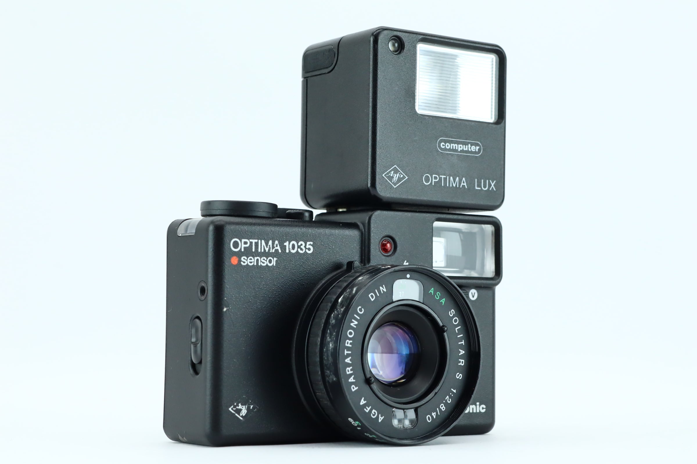 Agfa Optima 1035 electronic | ASA Solitar S 1:2,8/40 – Hard to