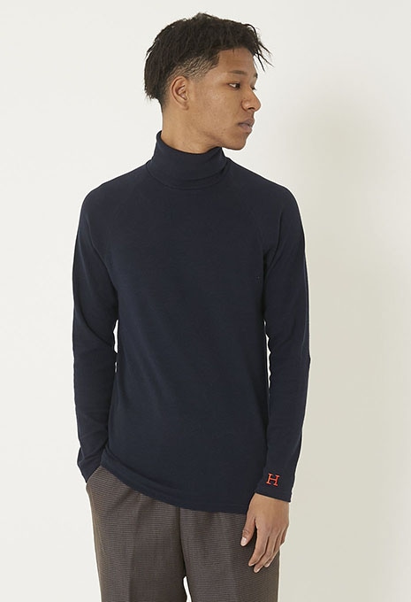 ストレッチフライス タートルネック ロングスリーブ Tシャツ