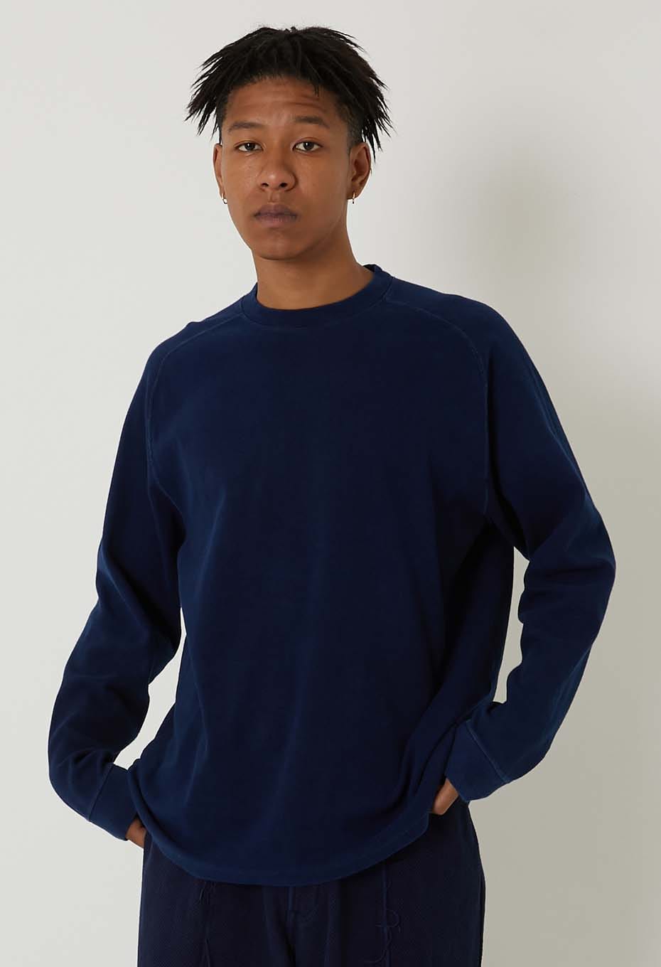 ムライトテレコ テゾメ ニードルステッチ ロングスリーブTシャツ ユニ