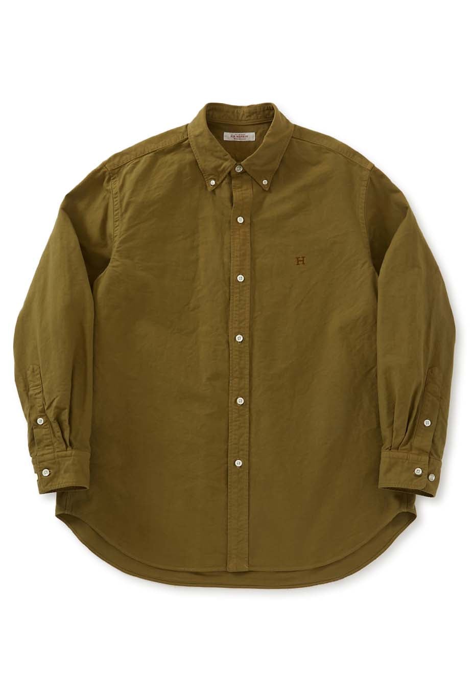 Riprap オリーブ カーキ ボタンダウンシャツ XL ヘビー