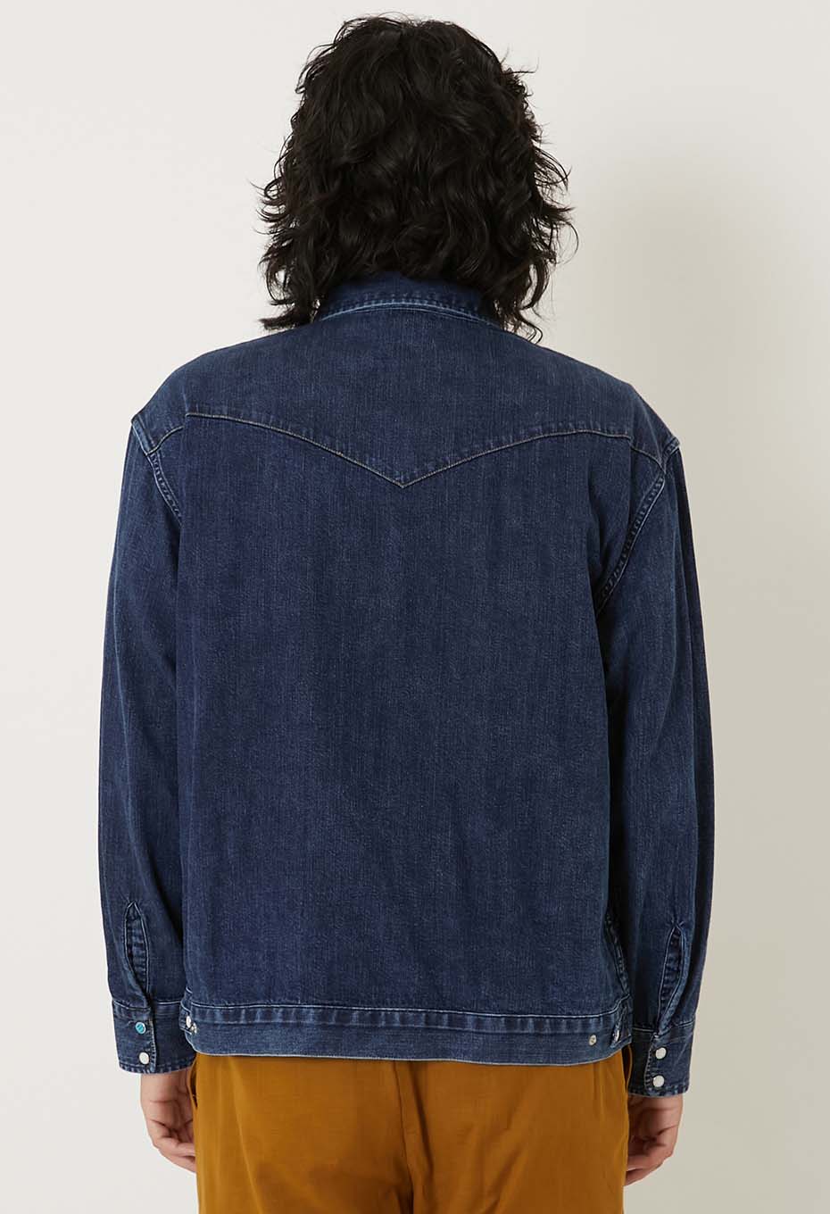 オーガニックデニム USED ウォッシュ ウエスタンシャツ ジャケット