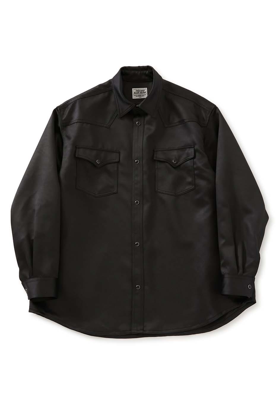 ウォッシャブルフェイクレザー ウエスタンシャツ | HOLLYWOOD RANCH