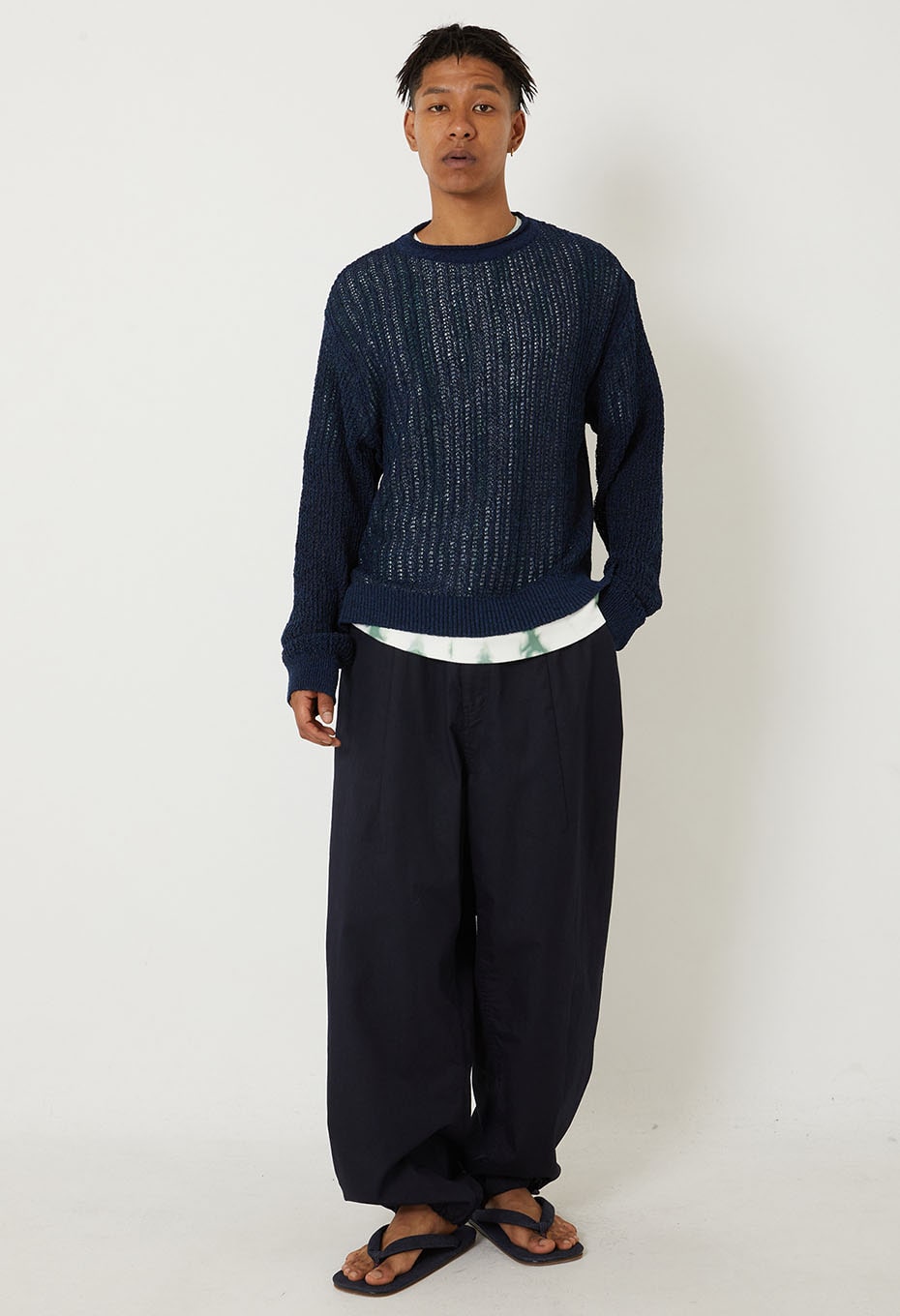 インディゴカミイト クルーネック ユニセックス | BLUE BLUE JAPAN