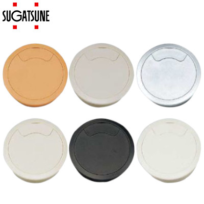 スガツネ工業/ランプ V80型 配線孔キャップ 外寸:φ92 取付穴:φ80