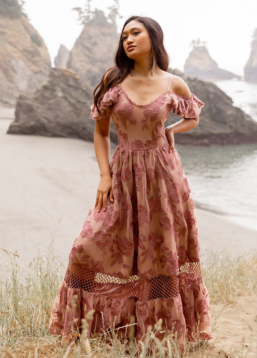 Paulina Dress in Raisin - Joyfolie