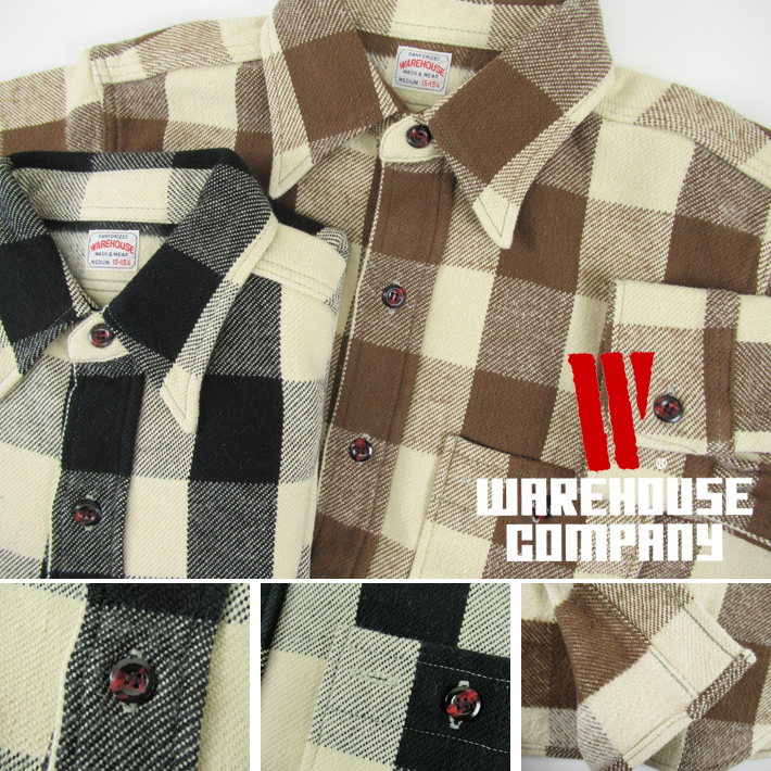 WAREHOUSE ウエアハウス ネルシャツ Lot 3104 FLANNEL SHIRTS(A柄