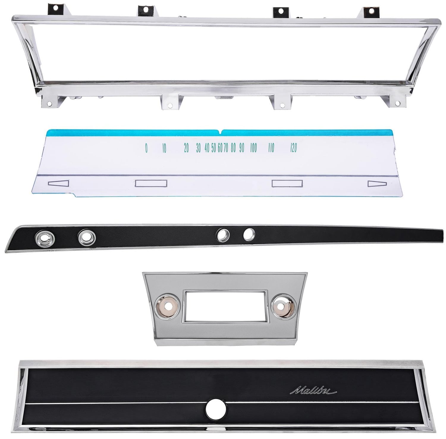 JEGS 555-79825K6 Deluxe Dash Restoration Kit for 1966 Chevrolet