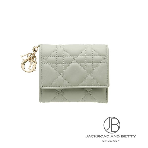 レディ ディオール ロータス ウォレット ピスタチオグリーン 緑