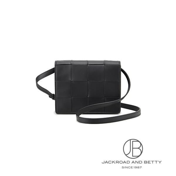 カセット マキシ イントレチャート ミニ ショルダーバッグ ブラック 黒