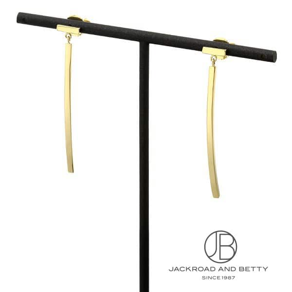 Tワイヤー バー ピアス YG[62271841] T Wire Bar Earring