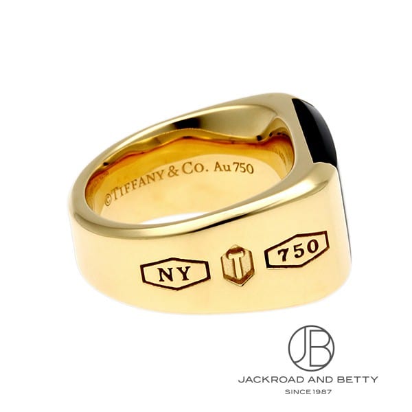 ティファニー 1837 メイカーズ ブラックオニキス シグネット リング