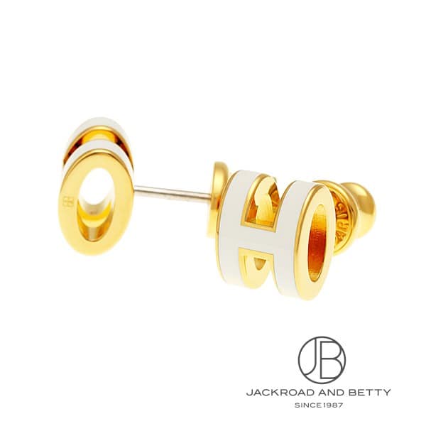 ポップH ミニ ピアス ブラン ホワイト 白[H608002F 49] Pop H Mini