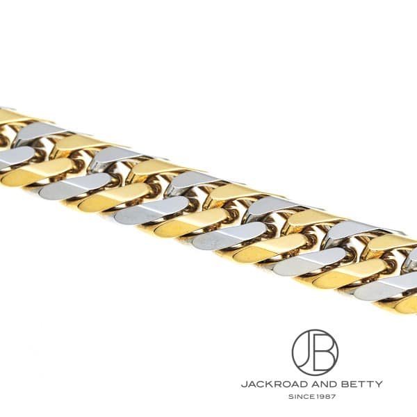 K18 PT850 コンビ 6面ダブル 100g 50cm ネックレス 造幣局刻印有り