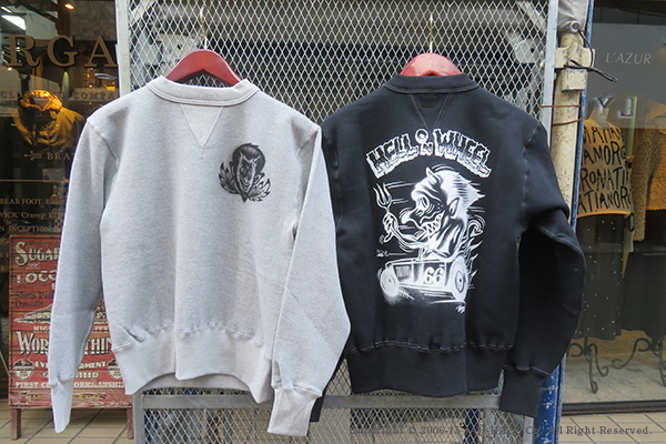 CUSHMAN クッシュマン Little Chop Desig 裏起毛|セットインクルー