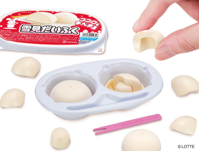 ふわふわ柔らかい感触♡和風アイスの定番「雪見だいふく」が立体パズル