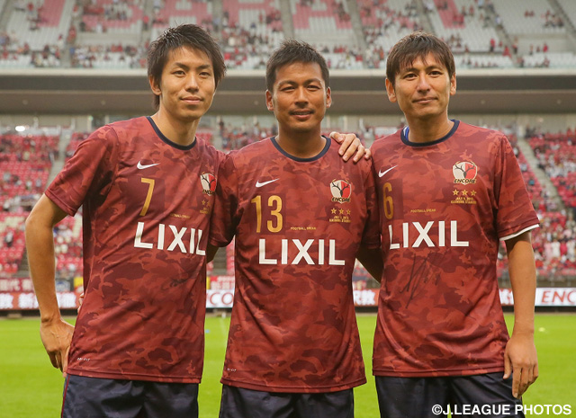 公式】【中田浩二 柳沢敦 新井場徹 合同引退試合】引退する3選手の