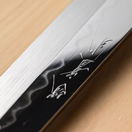 實光 包丁ケース 巻物 本革 6本入り ※PC鞘付 | 包丁通販なら明治33年