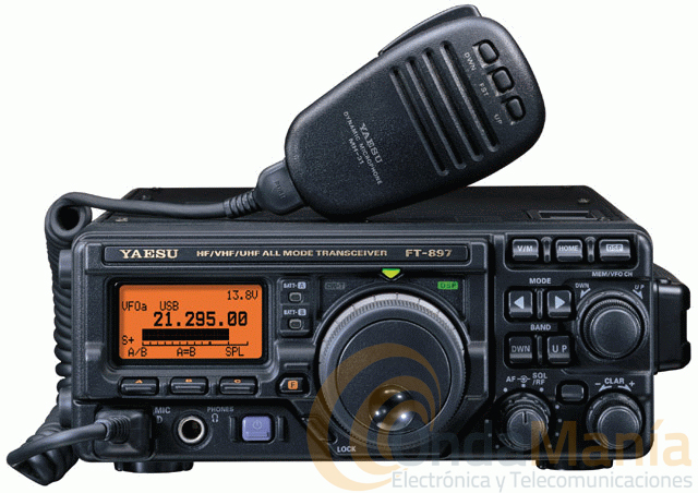 YAESU FT-897D PORTABLE MULTIBANDA SSB/CW/AM/FM/PACKET, 100 W, DSP
