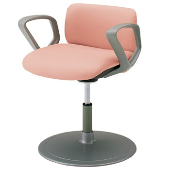 LT92AA-PB24 オカムラ 患者チェア 肘付 丸ベース 回転ロック