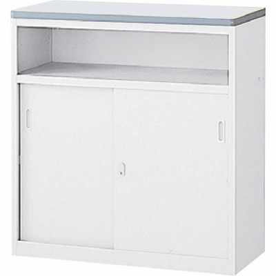 NSH-09UWW 生興 ハイカウンター NS 中棚付引戸タイプ 幅900 本体色