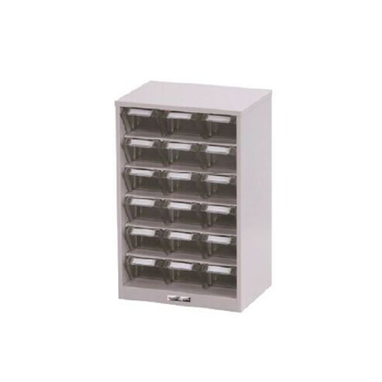 PK-306N 山金工業 パーツキャビネット 小18個 3列6段の通販【法人