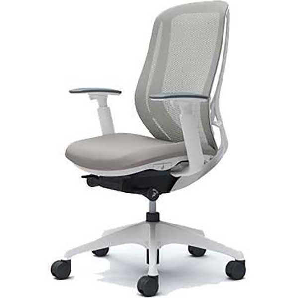C685XW-FMR3 オカムラ シルフィー ハイバック 背メッシュ ライトグレー