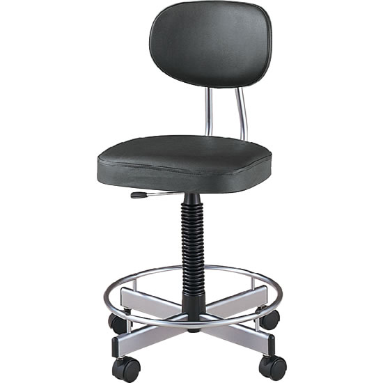 TL-E17L-Z-BK ノーリツイス 導電チェア背付 足掛け付 ブラックの通販