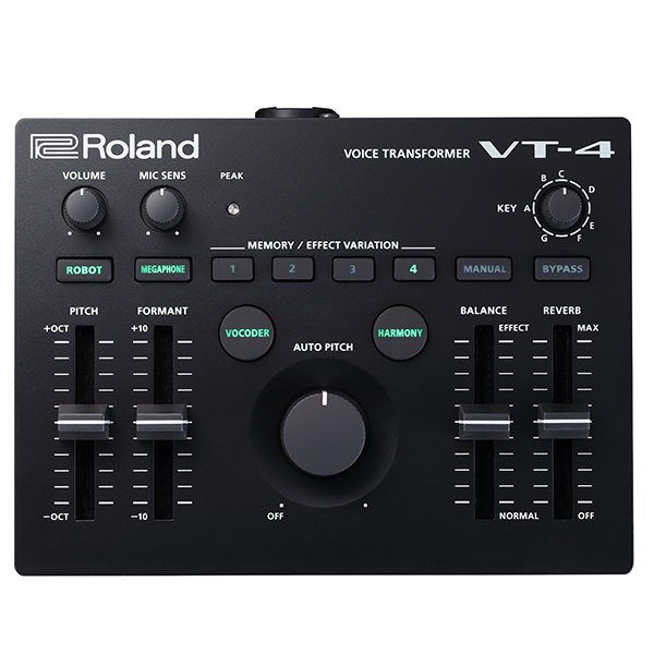 ROLANDのボイスエフェクター、VT-4のご紹介ページです。