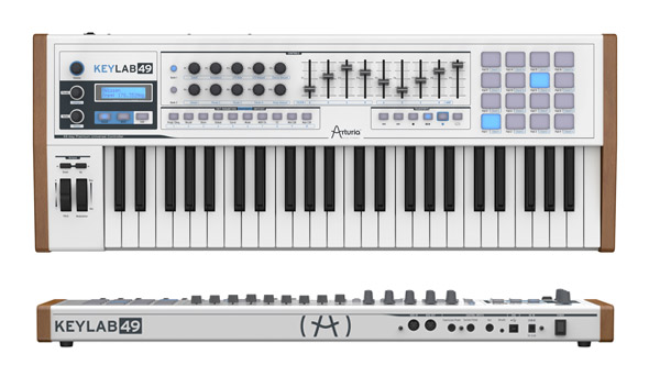 ArturiaのMIDIシンセサイザーKEYLAB 49の紹介ページです。