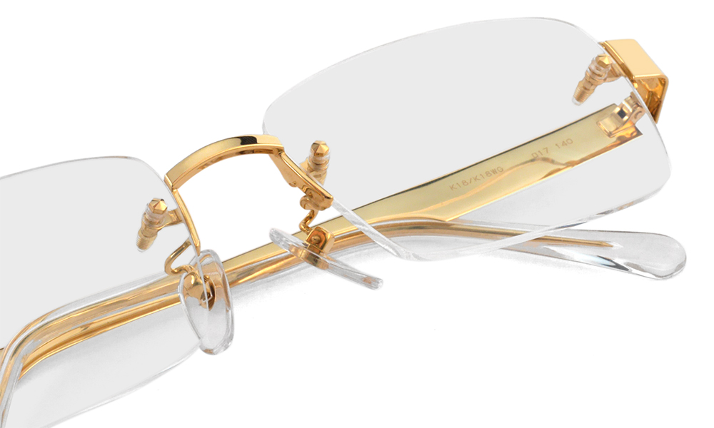 MR02TKK CH1680 18金イエローゴールド 縁なしメガネ | トリプル銀座