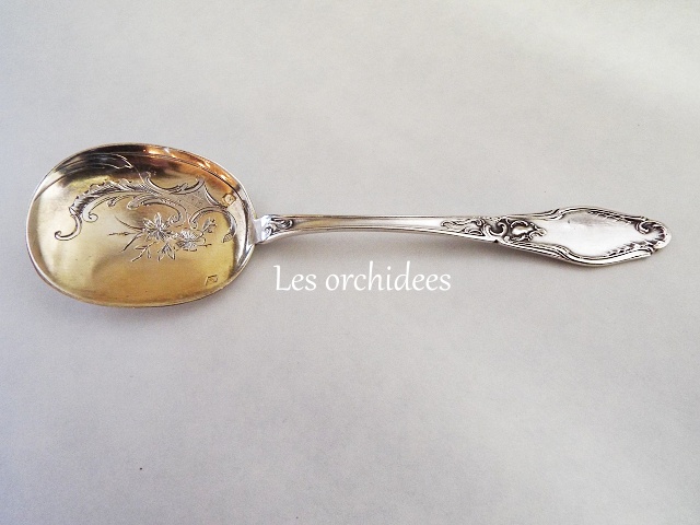 フランス アンティーク シルバー 純銀 ヴェルメイユ アイスクリーム