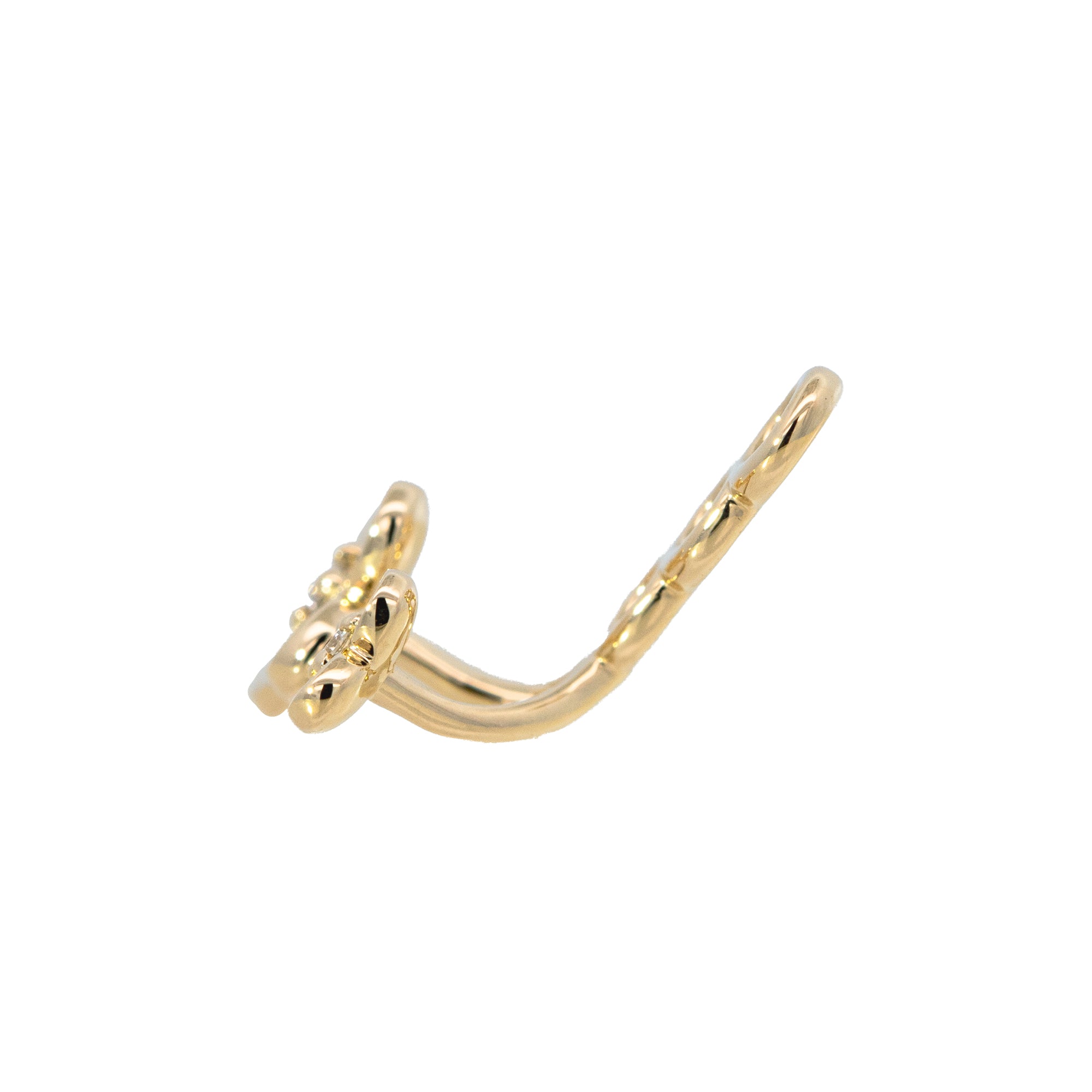 K18/Pt「フィオリア」ピアスチャーム（片耳用）｜【オレフィーチェ