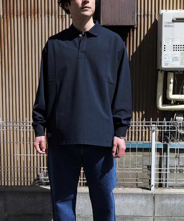 フレッシュサービス/FreshService DRY PIQUE JERSEY L/S POLO（全3色