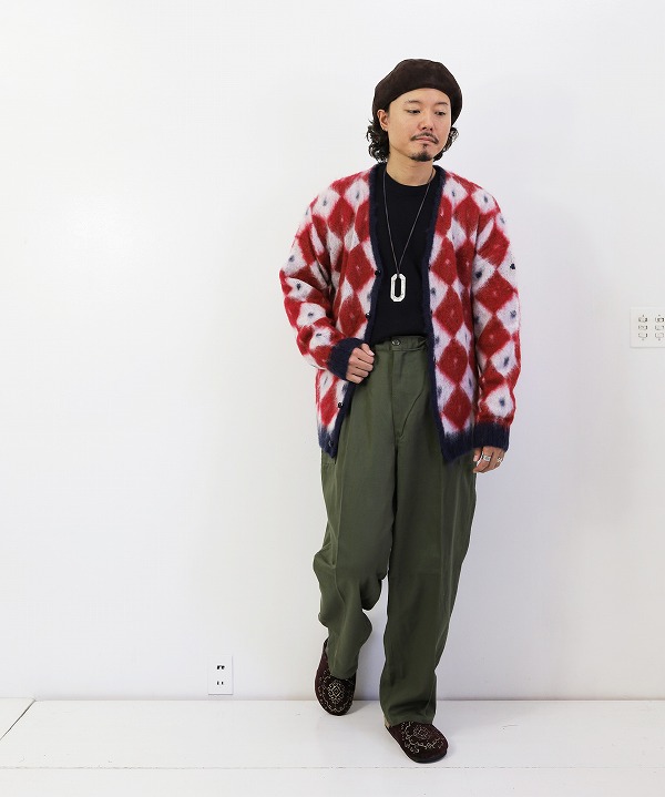 Needles/ニードルズ Mohair Cardigan - Argyle [トップス(カーディガン