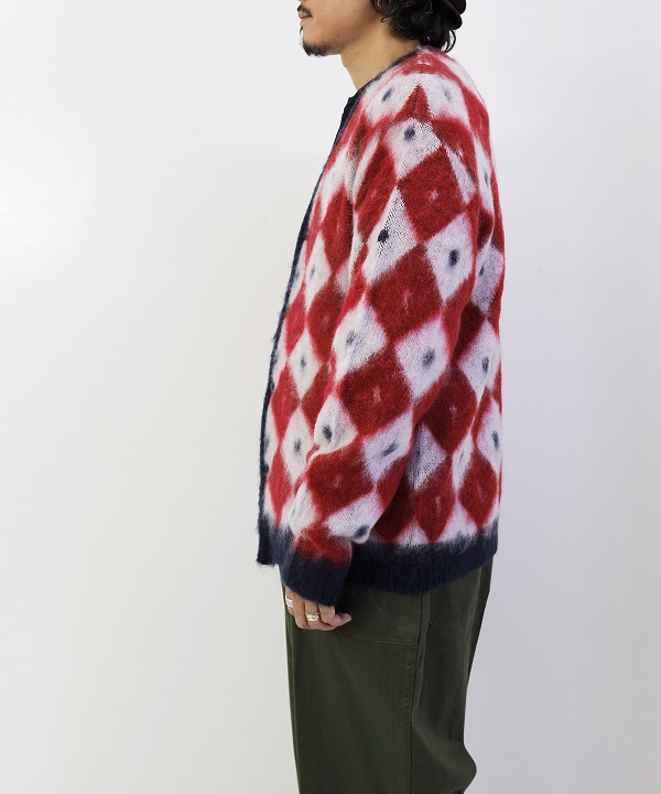 Needles/ニードルズ Mohair Cardigan - Argyle [トップス(カーディガン