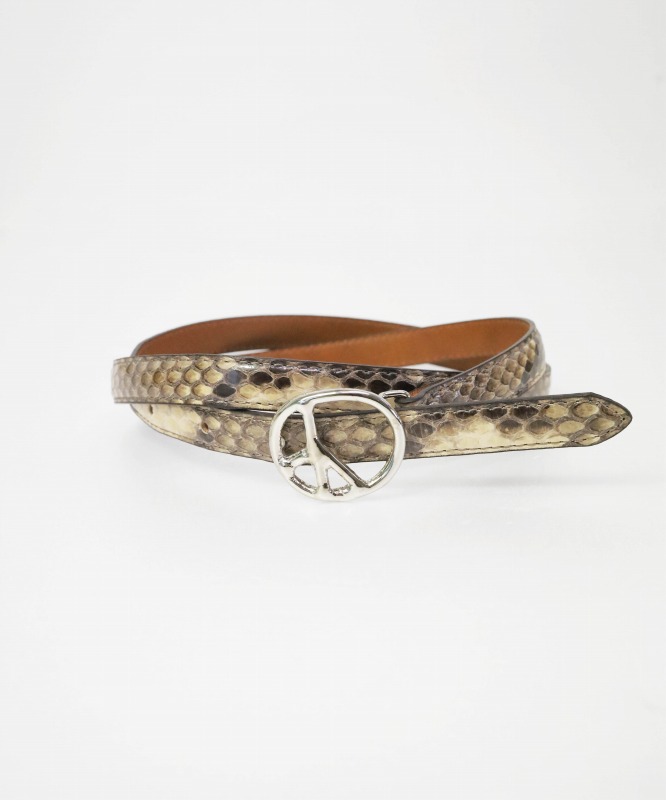Needles/ニードルズ Peace Buckle Narrow Belt - - Python
