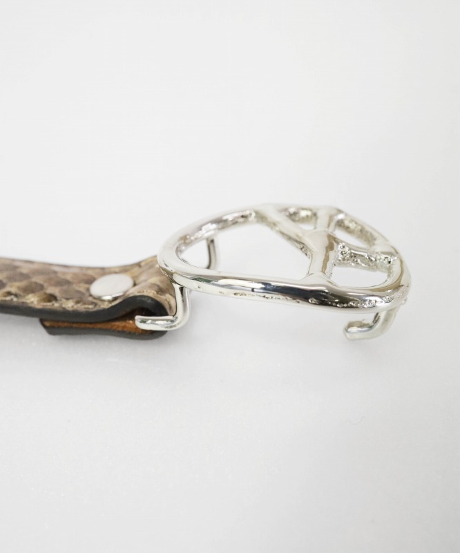 Needles/ニードルズ Peace Buckle Narrow Belt - - Python
