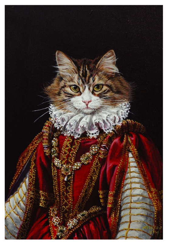 展覧会詳細: 岡田 昌也 「ねこ貴族展」