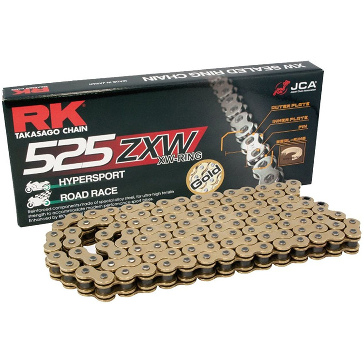 RK 525-122L ZXW XW-Ring Super Heavy Duty Gold Drive Chain